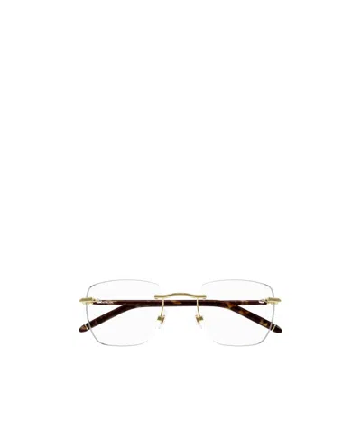 Montblanc Rimless Square-frame Glasses In White