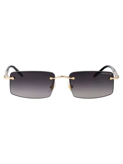 Montblanc Rimless Sunglasses Mb0443 S 007 In Multi