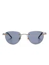 Montblanc Rimless Sunglasses In Schwarz