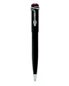 Montblanc Rouge Et Noir Black Ballpoint Pen In Black
