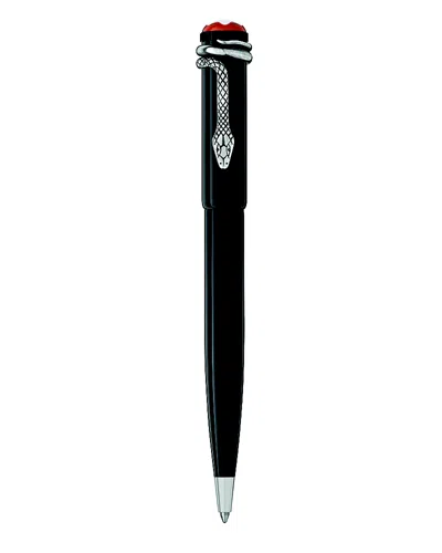 Montblanc Rouge Et Noir Black Ballpoint Pen