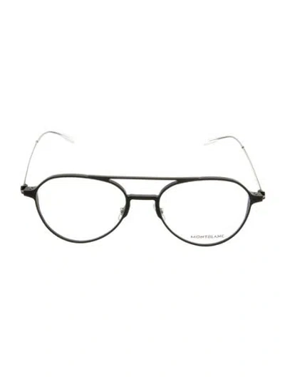 Pre-owned Montblanc Round Eyeglasses W/ Tags In Black