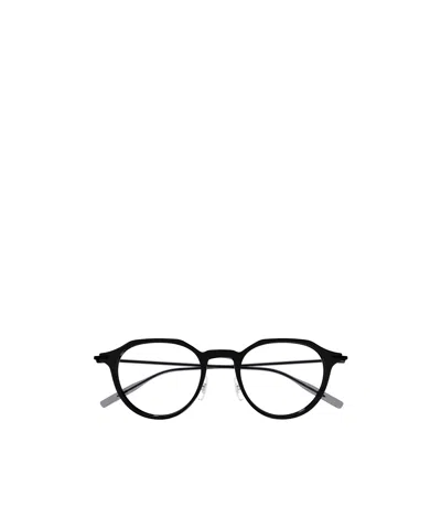 Montblanc Round-frame Glasses In Black