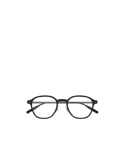 Montblanc Round-frame Glasses In Black