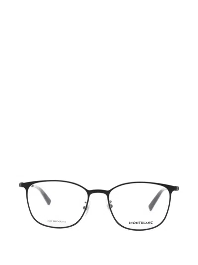 Montblanc Round-frame Glasses In Black