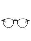 Montblanc Round-frame Glasses In Black
