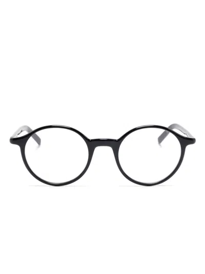 Montblanc Round-frame Glasses In Black