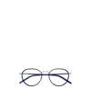 Montblanc Round-frame Glasses In Blue