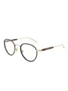 Montblanc Round-frame Glasses In Burgundy