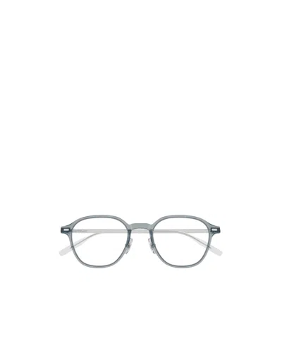 Montblanc Round-frame Glasses In Gray