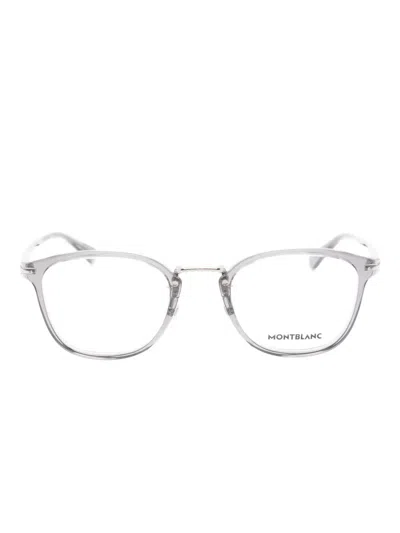 Montblanc 圆形镜框眼镜 In Gray