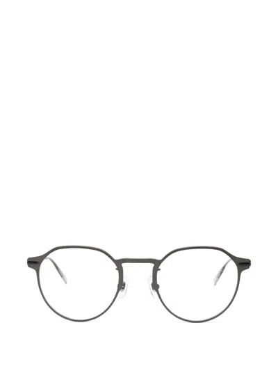 Montblanc Round-frame Glasses In Gray
