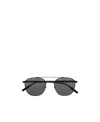 Montblanc Round Frame Sunglasses In Black