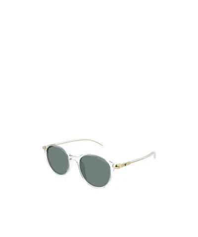 Montblanc Round Frame Sunglasses In Gray