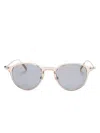 Montblanc Sonnenbrille Mit Rundem Gestell In Nude