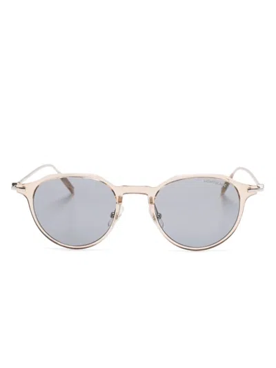 Montblanc Sonnenbrille Mit Rundem Gestell In Neutral