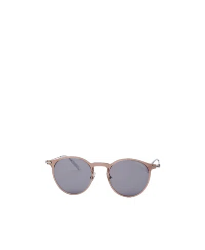 Montblanc Round Sunglasses In Gray