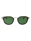 Montblanc Runde Sonnenbrille Mit Havannafarbener Eingespritzter Fassung