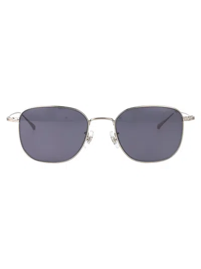Montblanc Round Sunglasses Mb0477 Sa 003 In Silver
