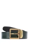 Montblanc Roundedsquarevintgofpinbgrebrushlea30mm In Black
