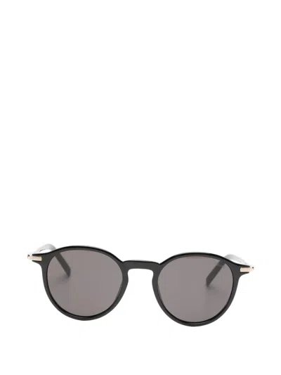 Montblanc Round-frame Sunglasses In Black