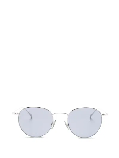 Montblanc Round-frame Sunglasses In Silver
