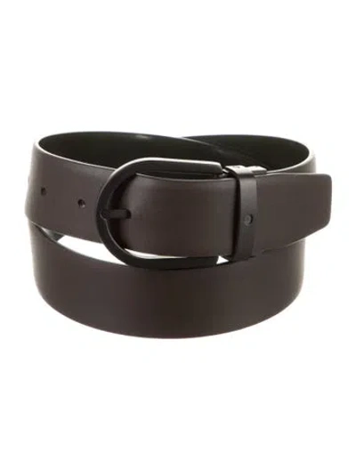 Pre-owned Montblanc Rubber Belt In Brown
