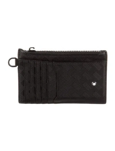 Pre-owned Montblanc Rubber Card Holder In Black
