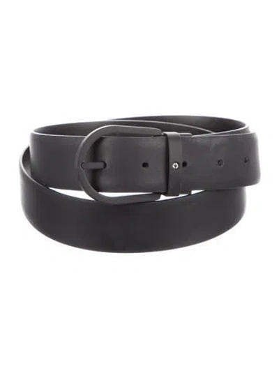 Pre-owned Montblanc Rubber Waist Belt In Black