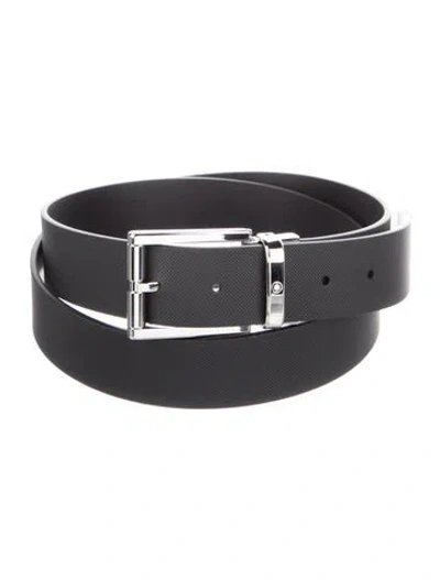 Pre-owned Montblanc Rubber Waist Belt In Black