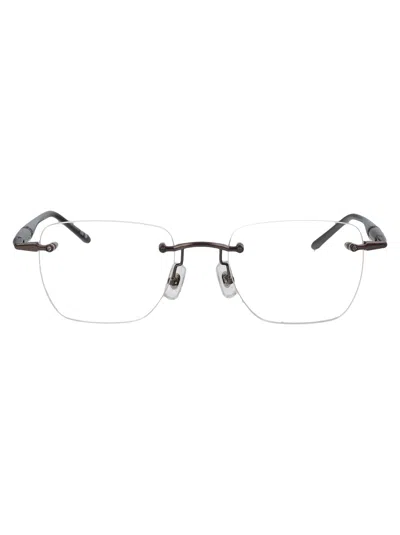 MONTBLANC MONTBLANC RUTHENIUM GREY TRANSPARENT METAL GLASSES