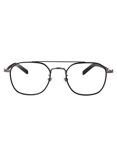 Montblanc Ruthenium-ruthenium-transparent Metal Glasses In Black