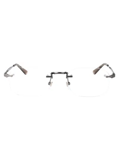 Montblanc Ruthenium Ruthenium Transparent Metal Glasses In Burgundy