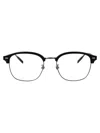 Montblanc Ruthenium-ruthenium-transparent Titanium Glasses In Black