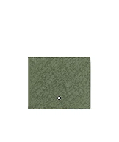 Montblanc Saffiano Printed Wallet In Green