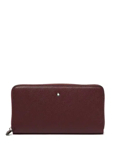 Montblanc Sartoria Zip Wallet In Red