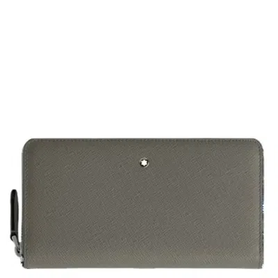 Montblanc Sartorial 12cc Zip Around Leather Wallet In Brown