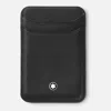 Montblanc Compact Textured Wallets And Cardholders Collection In Black