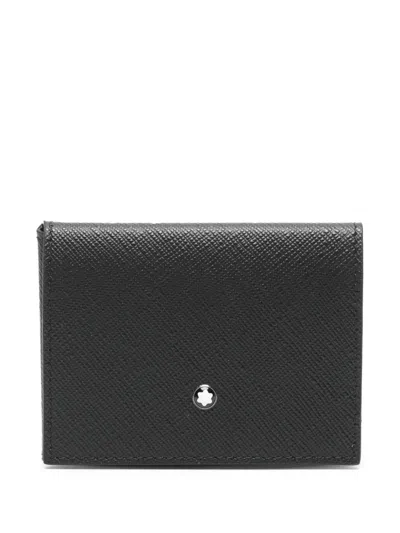 Montblanc Sartorial 4cc Leather Cardholder In Black