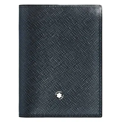 Montblanc Sartorial 4cc Leather Mini Wallet In Black