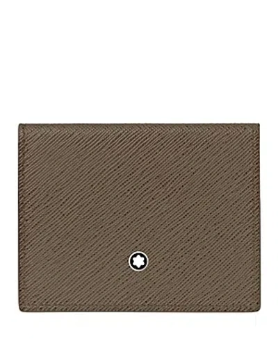 Montblanc Sartorial Trio Card Holder 4cc In Mastic