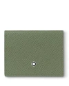 Montblanc Sartorial Trio Card Holder 4cc In Green