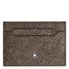 Montblanc Sartorial 5cc Leather Card Holder In Brown