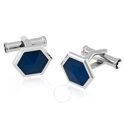 Montblanc Sartorial Blue Onyx Hexagonal  Cufflinks