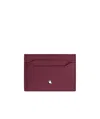 Montblanc Sartorial Card Holder 5cc In Blackcurrant Color
