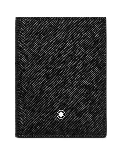 Montblanc Sartorial Leather Bifold Card Holder In Black