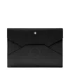 Montblanc Sartorial Envelope Leather Pouch In Black