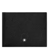 Montblanc Sartorial Leather 8cc Wallet In Black