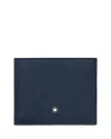 Montblanc Sartorial Leather Wallet In Blue