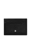 Montblanc Sartorial Leather Card Holder In Black